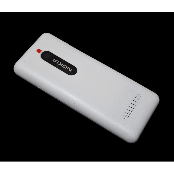 Nokia 206 Kapak Kasa Tuş High Quality Nokia Asha 206 Full Housing White