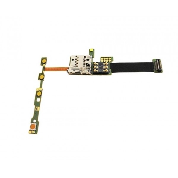Nokia E66 Flex Film Nokia E66 Sim and Sd Card Reader Volume Flex Cable