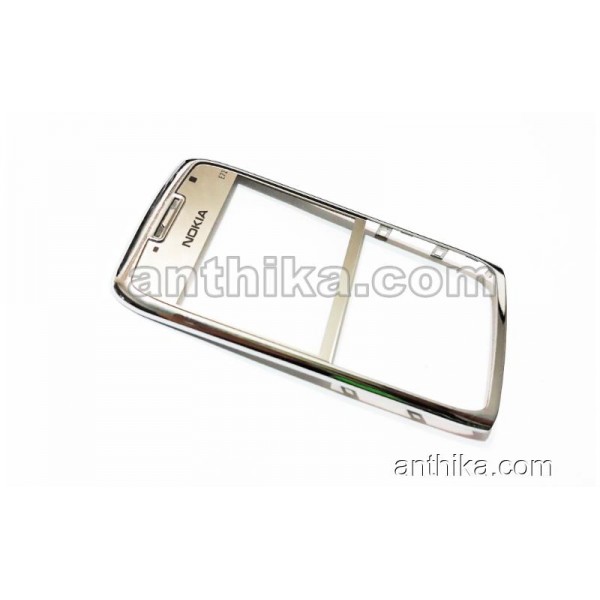 Nokia E71 Kapak Original Front Cover Silver Light ...