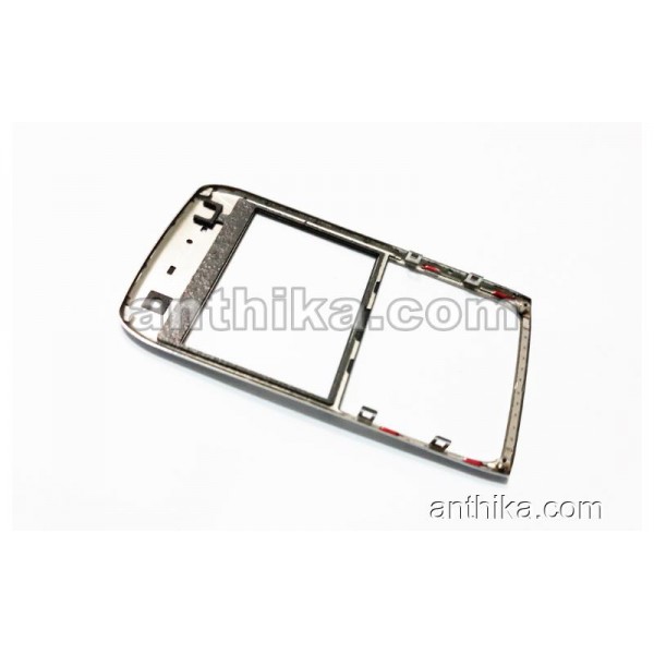 Nokia E71 Kapak Original Front Cover Silver Light Used