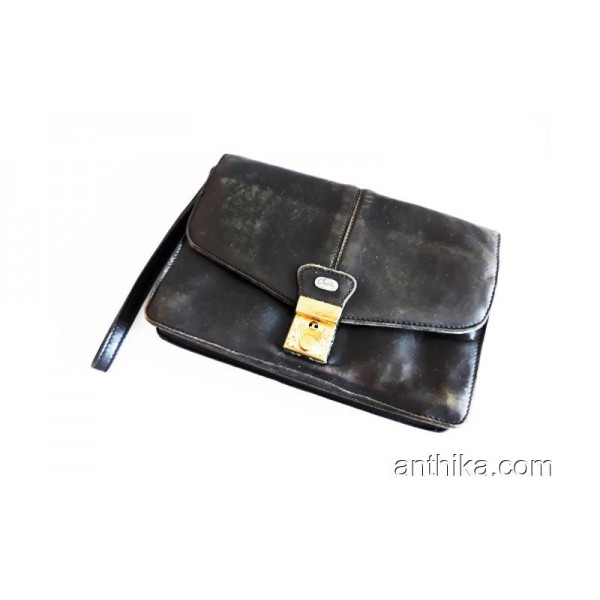 Vintage Doktor Muhtar Deri El Çantası Cantaş Ma...