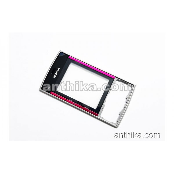 Nokia X3 X3-00 Kapak Original Front Cover Silver R...