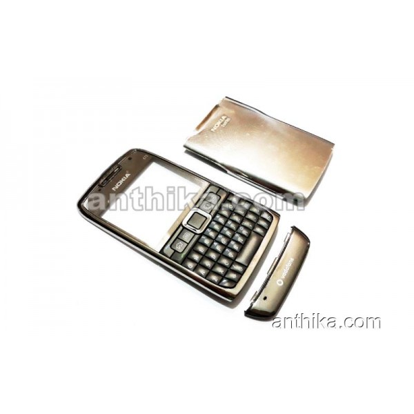 Nokia E71 Kapak Tuş Alt Kapak Original Cover Dark...