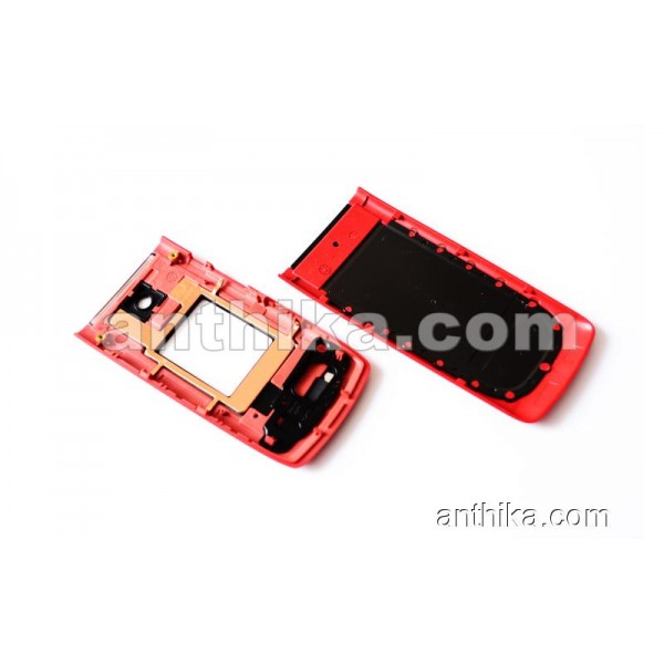 Nokia 6555 Fold Kapak Original Front and Battery Cover Red New