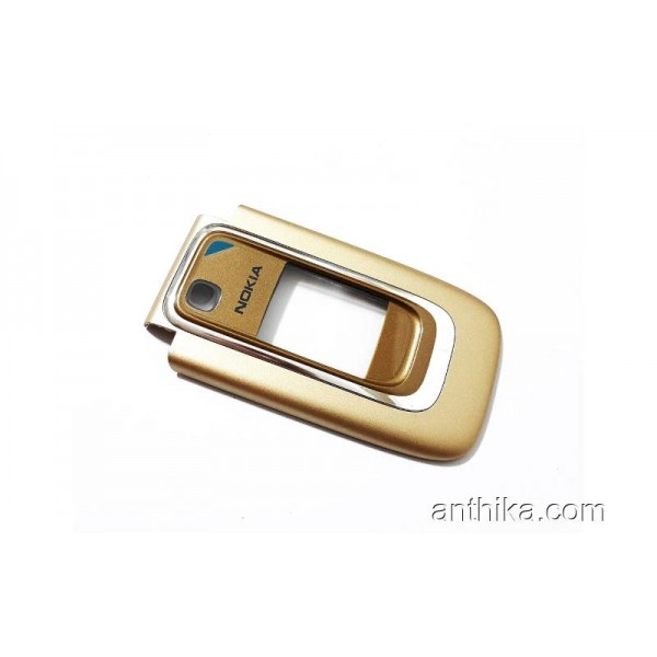 Nokia 6131 Kapak Original Front Cover Gold New