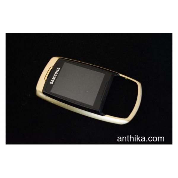 Samsung E830 Kapak Original Front Cover Gold Used