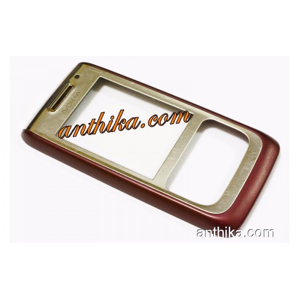 Nokia E65 Kapak Original Front Cover Plum Used 025...