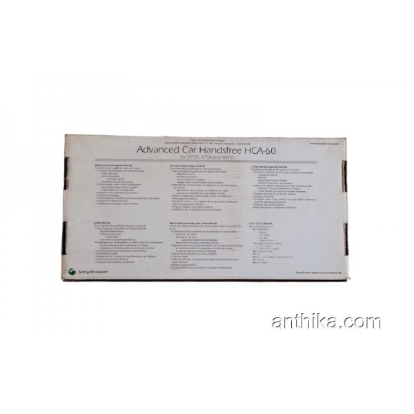 Sony Ericsson HCA-60 Kit D750i K750 K790 K800 w800 w810 Araç Kiti