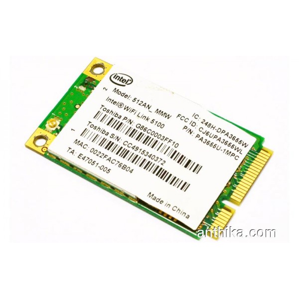 Intel WiFi Link 5100 512AN_MMW  Toshiba PA3655U-1M...