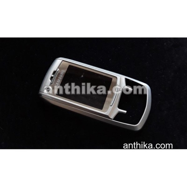Samsung Z400 Kapak Original Front Cover Silver Use...