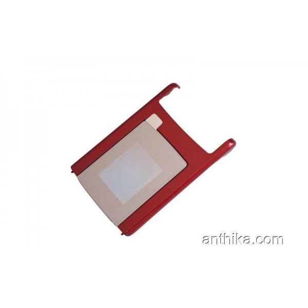 Nokia N76 Kapak Lens Original A-Cover Assy Glass Window Red New