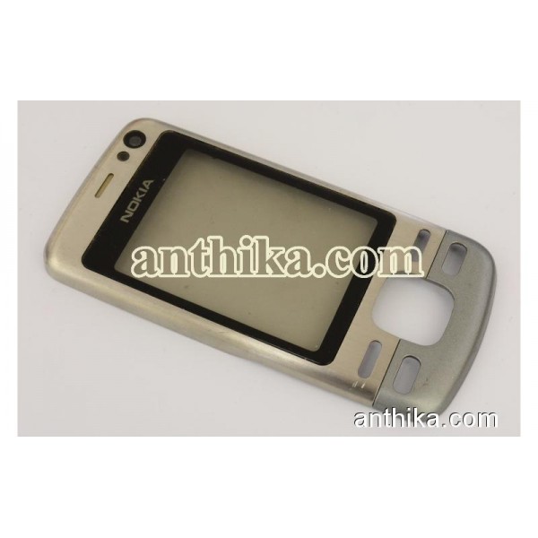 Nokia 6600i Slide Kapak Orjinal Front Cover Grey U...