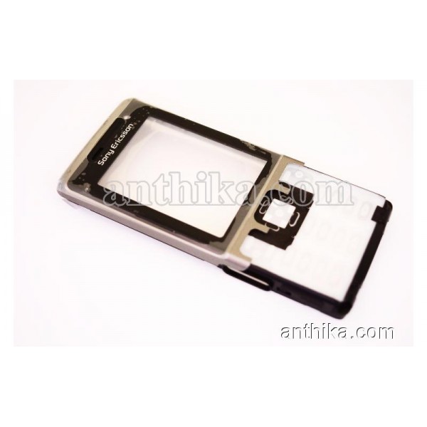 Sony Ericsson C702 Kapak Original Front Cover Silv...