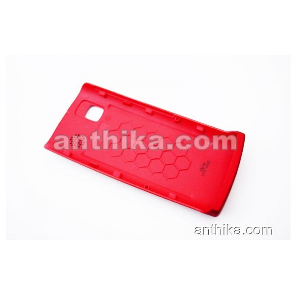 Nokia 500 Kapak Original Battery Cover Red New