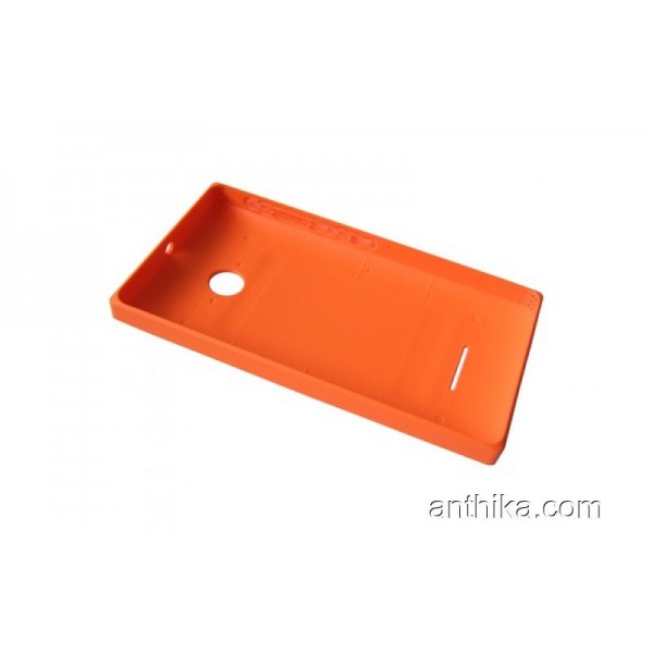 Microsoft Lumia 435 532 Kapak Original Back Cover Orange New 02508V0