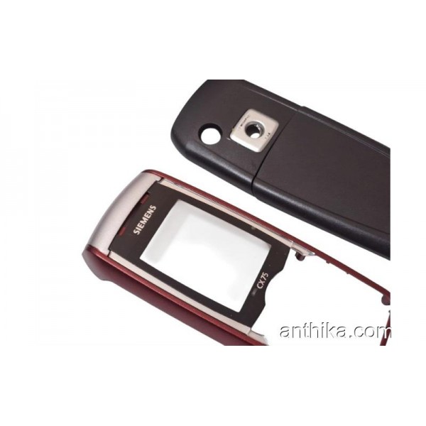 Siemens CX75 Kapak High Quality Xpress on Cover Red - Black New