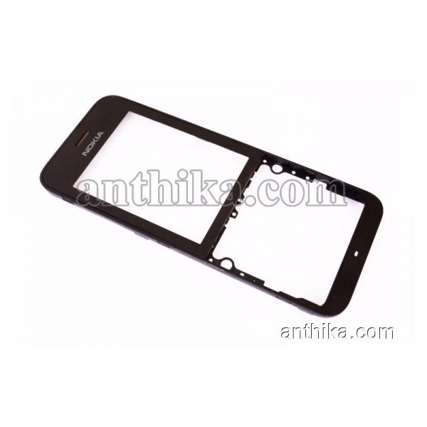 Nokia Asha 220 Kapak Original Front Cover Black Us...