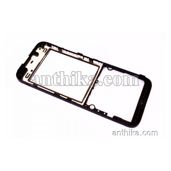 Nokia Asha 220 Kapak Original Front Cover Black Used 02505S3