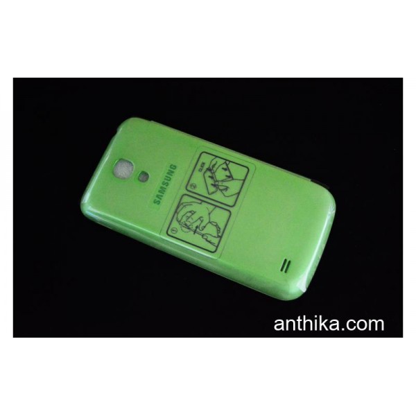 Samsung Galaxy S4 Mini i9190 Kılıf Kapak Original Flip Cover Green New