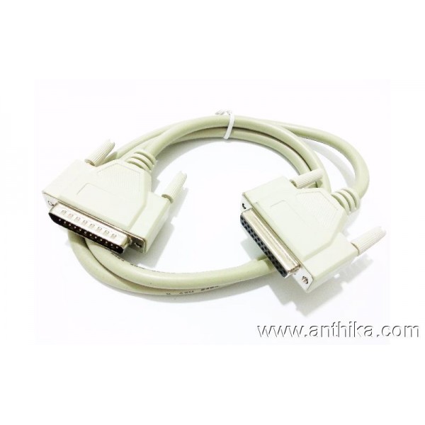 25 Pin Male To Female Modem Cable 25 Pin Dişi-Erk...
