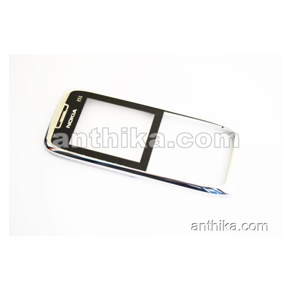 Nokia E51 Kapak Original Front Cover Silver Black ...