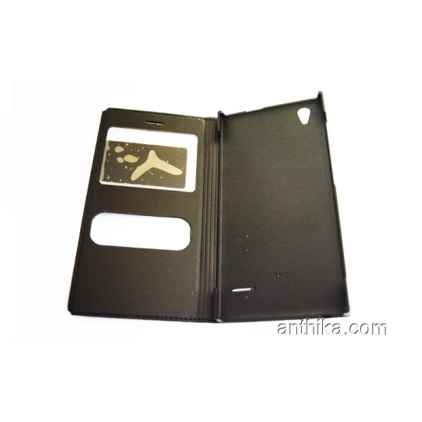 Turkcell T50 Kapak Kılıf Original Flip Cover Black New