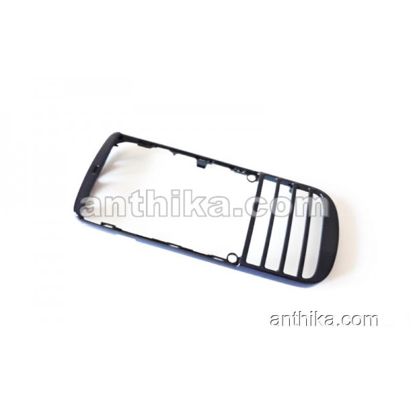 Nokia 300 Asha Kapak Original Front Cover Navy Blu...