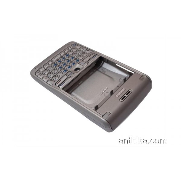 Nokia E61 Kapak Tuş Original Full Body Cover Silv...