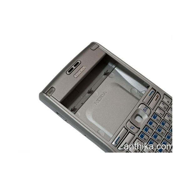 Nokia E61 Kapak Tuş Original Full Body Cover Silver New