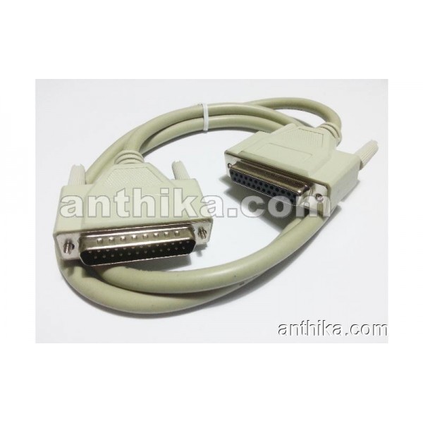 25 Pin Male To Female Modem Cable 25 Pin Dişi-Erk...