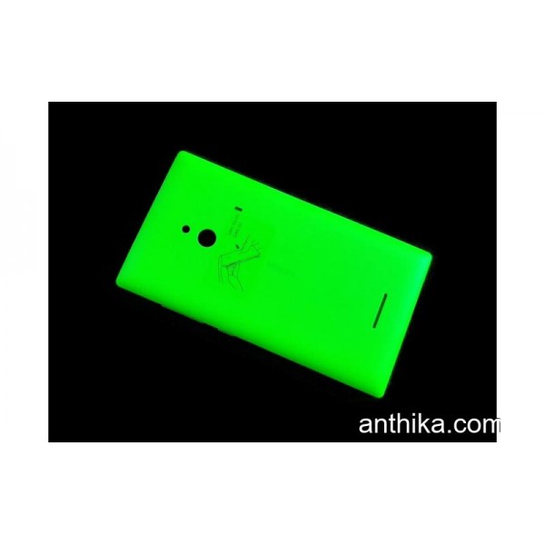 Nokia XL Kapak Original Battery Cover Bright Green...