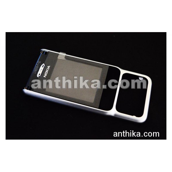Nokia 3230 Kapak Original Front Cover A-Cover Silv...