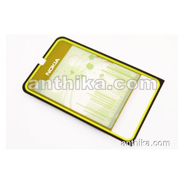 Nokia 3250 Kapak Original Front Cover Green New 02...