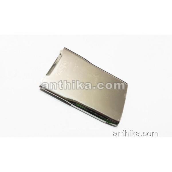 Nokia E71 Kapak Original Battery Cover Silver New