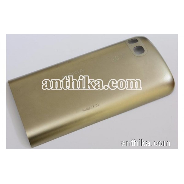 Nokia C3-01 Kapak Orjinal Battery Cover Gold Used ...