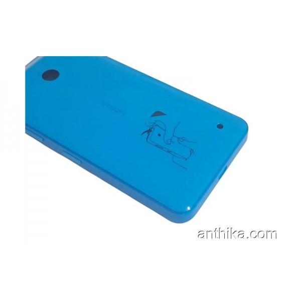 Nokia Lumia 630 Lumia 635 Kapak Original Battery Cover Blue New