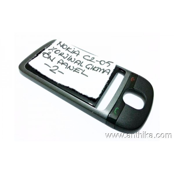 Nokia C2-05 Orjinal  Kapak Black Used Front Cover -2