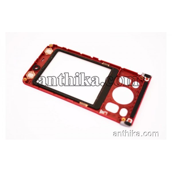 Sony Ericsson W910 W910i Kapak Original Front Cover Red Used 1202-9829