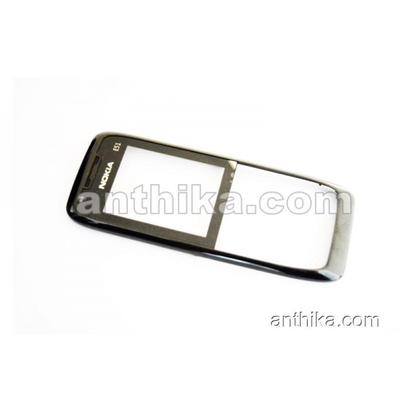 Nokia E51 Kapak Original Front Cover Black New