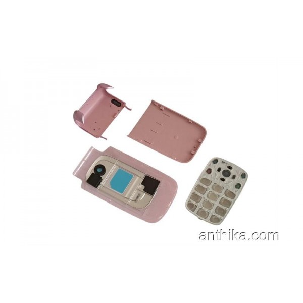 Nokia 6085 6086 Kapak Tuş Set Original Cover Pink New