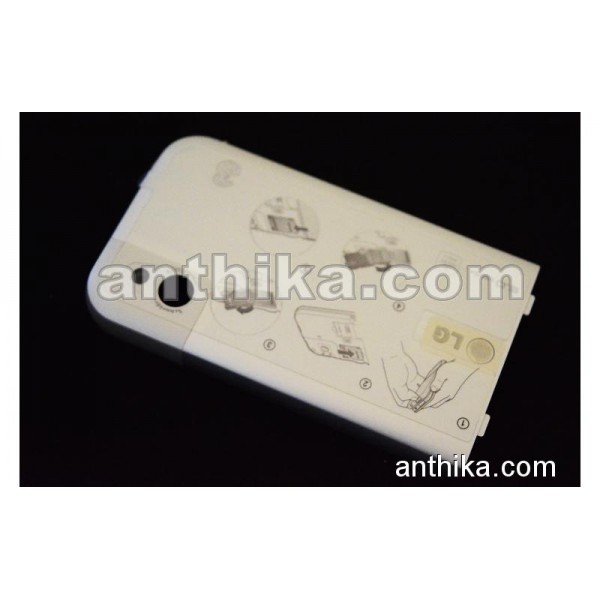 LG KM900 Kapak Original Battery Cover Sillver New