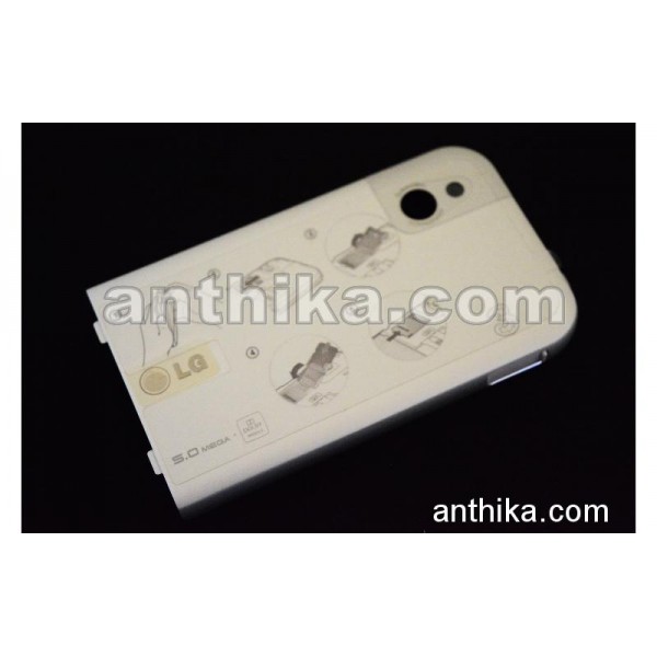 LG KM900 Kapak Original Battery Cover Sillver New