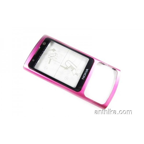 Nokia 6700 Slide Kapak Orjinal Front Cover Pink Ne...