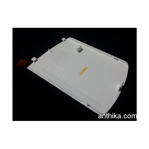 Blackberry 9300 Curve Kapak KVK Depodan Orjinal Battery Cover White