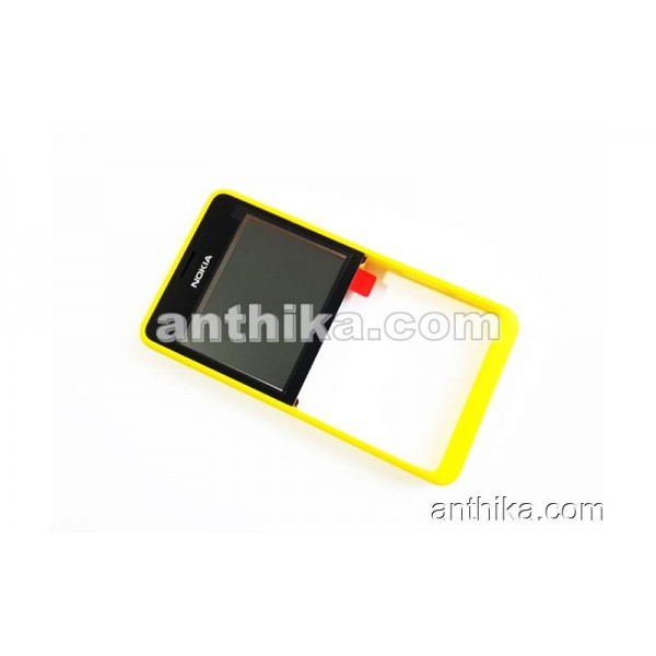 Nokia 210 Asha Kapak Original Front Cover Yellow N...
