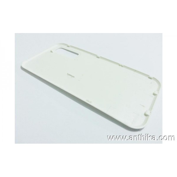 Samsung I6220 Arka Batarya Kapak White Battery Cover