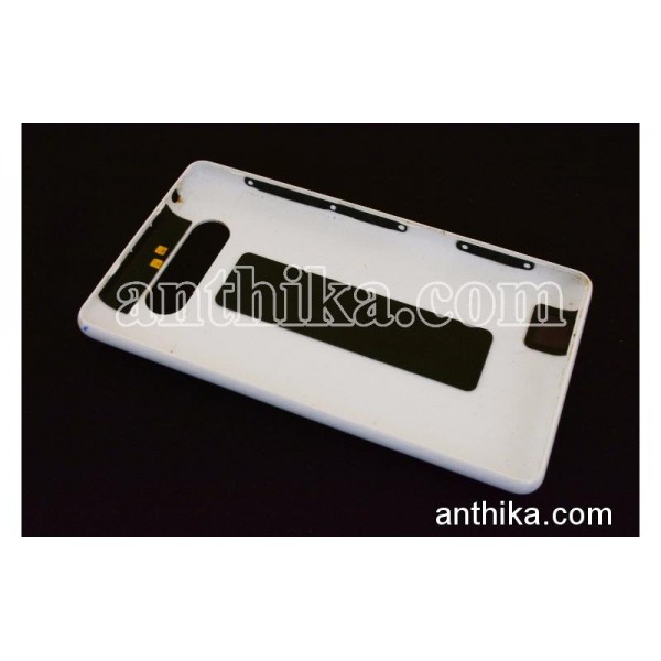 Nokia Lumia 820 Kapak NFC Anten Original Battery Cover White 0259972