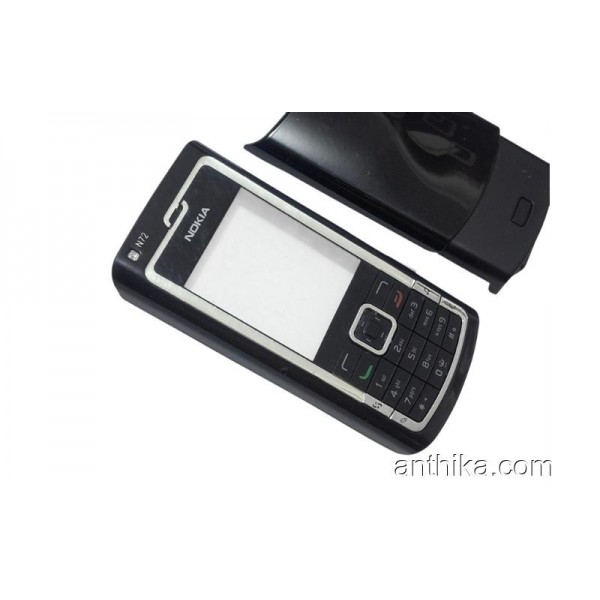 Nokia N72 Kapak Tuş Original Xpress on Cover Black Used