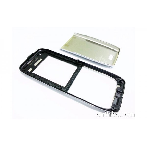 Nokia E51 Kapak Takım Orjinal Front Battery Cover Silver