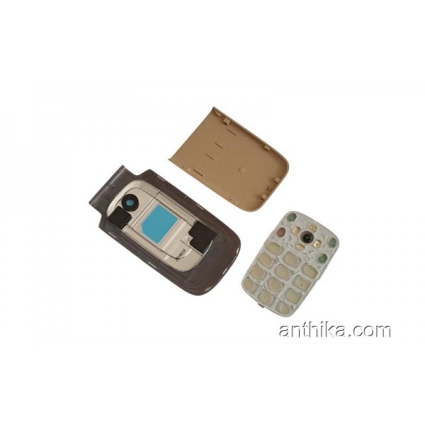 Nokia 6085 6086 Kapak Tuş Set Original Cover Gold New